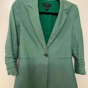 Green Ruched Blazer (Halogen)